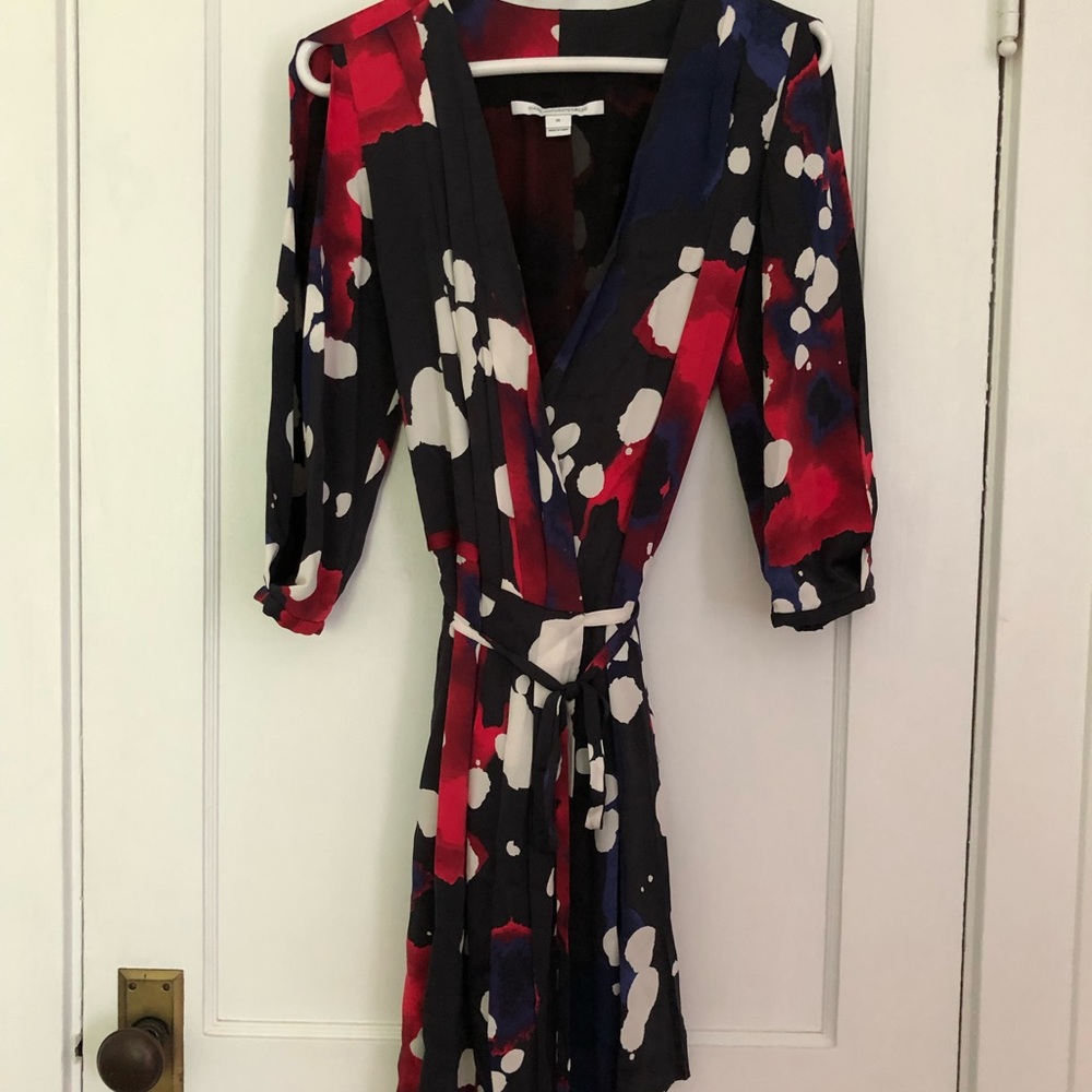 DVF Autumn Dress Explosion Print